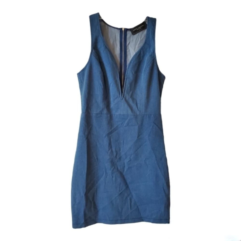 Akira Chicago Black label jean mini‎ dress NWT